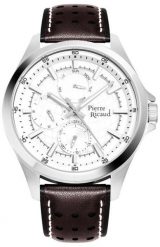 Zegarek męski Pierre Ricaud P97265.5B13QF brązowy. Brązowe zegarki męskie Pierre Ricaud. Za 475.00 zł.