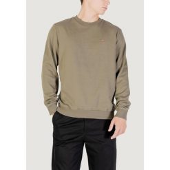 Bluza Mężczyzna NAPAPIJRI BALIS CREW 1. Zielone bluzy nierozpinane męskie Napapijri, m, bez wzorów, z bawełny, bez ramiączek, bez kaptura. W wyprzedaży za 313.30 zł.