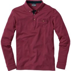 Shirt polo z długim rękawem bonprix bordowy. Koszulki męskie z długim rękawem marki bonprix. Za 49.99 zł.