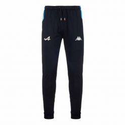 Spodnie dresowe Alpine F1 Adric 2024. Czarne spodnie dresowe męskie Kappa, bez wzorów, z dresówki, długie. W wyprzedaży za 245.60 zł.
