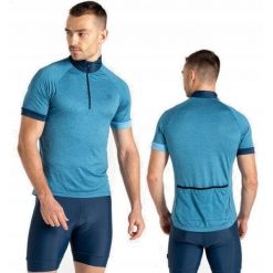 Koszulka rowerowa dla mężczyzn Dare2B DMT762. Niebieskie t-shirty sportowe męskie Dare 2B, m, bez wzorów, sportowe, bez ramiączek. W wyprzedaży za 89.90 zł.
