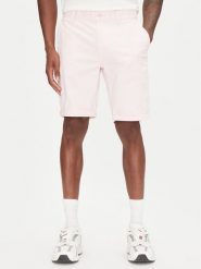 Tommy Jeans Szorty materiałowe Scanton DM0DM21950 Różowy Slim Fit. Czerwone szorty męskie Tommy Jeans, bez wzorów, z bawełny. Za 189.99 zł.