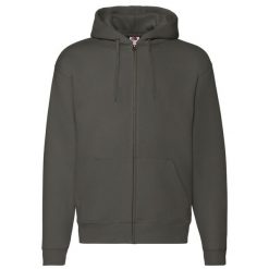 Kurtka Z Kapturem Premium Dla Dorosłych Unisex. Brązowe kurtki męskie Fruit of the Loom, m, bez wzorów, sportowe, bez ramiączek, z kapturem. Za 167.99 zł.