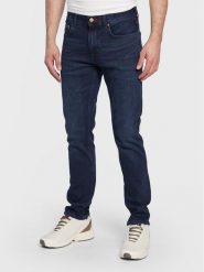 Tommy Hilfiger Jeansy Denton MW0MW26781 Granatowy Straight Fit. Niebieskie jeansy męskie Tommy Hilfiger, bez wzorów, z bawełny. Za 259.99 zł.