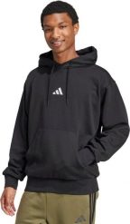 Bluza męska adidas Essentials Feelcozy Fleece Hoodie czarna JE3807 L. Czarne bluzy nierozpinane męskie ADIDAS, l, bez wzorów, bez ramiączek, bez kaptura. Za 216.80 zł.