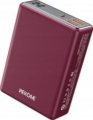 Powerbank Wekome Power bank 10000 mAh Super Fast Charging USB-C PD 20W + 2x USB-A QC3.0 22.5W Czerwony. Czerwone powerbanki Wekome. Za 102.39 zł.