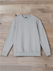 Bluza basic - niebieski. Niebieskie bluzy nierozpinane męskie Sinsay, l, bez wzorów, bez ramiączek, bez kaptura. W wyprzedaży za 19.99 zł.