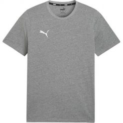 Koszulka sportowa męska Puma Team Goal Casuals. Szare t-shirty sportowe męskie Puma, m, bez wzorów, z bawełny, sportowe, bez ramiączek. Za 147.00 zł.