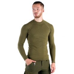 Koszulka termoaktywna męska Greenland Merino z wełny merynosa. Zielone bielizna termoaktywna męska TAGART, m, bez wzorów, z wełny, bez ramiączek. Za 319.00 zł.