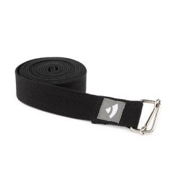 Pasek do jogi Bodhi Asana belt XL 3m - czarny. Czarne paski męskie BODHI, bez wzorów, z bawełny, sportowe. Za 49.99 zł.