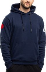 Bluza męska Ozoshi Jukon granatowa OZ93893 2XL. Bluzy nierozpinane męskie Ozoshi, m, bez wzorów, bez ramiączek, bez kaptura. Za 180.02 zł.