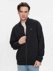 WRANGLER FUNNEL NECK ZIP MĘSKA BLUZA ROZPINANA BLACK 112350548 W6J3011936. Czarne bluzy rozpinane męskie Wrangler, m, bez wzorów, bez ramiączek, bez kaptura. Za 149.99 zł.