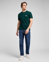MESKA KOSZULKA LEE SS SMALL LOGO TEE JADE FOREST 112370501. T-shirty męskie Lee, m, bez wzorów, bez kołnierzyka, bez ramiączek. Za 79.99 zł.
