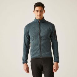 Polar sportowy męski Newhill. Niebieskie bluzy z polaru męskie Regatta, m, bez wzorów, z dzianiny, sportowe, bez ramiączek, bez kaptura. W wyprzedaży za 217.45 zł.