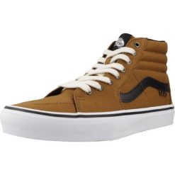 Buty VANS SKATE SK8-HI Brązowy. Brązowe buty sportowe na co dzień męskie Vans, m, bez wzorów, z tkaniny, bez ramiączek, bez kaptura. W wyprzedaży za 313.25 zł.