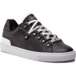 Sneakersy GUESS - FM5BAR LEA12 BLACK. Czarne buty sportowe na co dzień męskie Guess, z aplikacjami, z materiału. Za 439.00 zł.