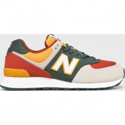 New Balance - Buty ML574IND. Szare buty sportowe na co dzień męskie New Balance, z materiału, sportowe. Za 349.90 zł.