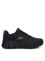 Skechers Sneakersy Bobs B Flex 118110 BBK Czarny. Czarne buty sportowe na co dzień męskie Skechers, m, bez wzorów, ze skóry, bez ramiączek, bez kaptura. Za 189.99 zł.
