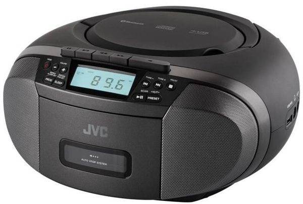 Radioodtwarzacz JVC RC-E444B black. Czarne radia Jvc. Za 475.40 zł.
