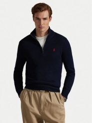 Polo Ralph Lauren Sweter 710859939002 Granatowy Regular Fit. Niebieskie kardigany męskie Polo Ralph Lauren, m, bez wzorów, z bawełny, bez ramiączek. Za 789.99 zł.