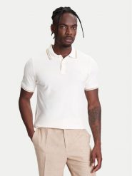 United Colors Of Benetton Polo 3F9HU302E Beżowy Regular Fit. Brązowe koszulki polo męskie United Colors Of Benetton, l, bez wzorów, z bawełny, bez kołnierzyka, bez ramiączek. Za 129.99 zł.