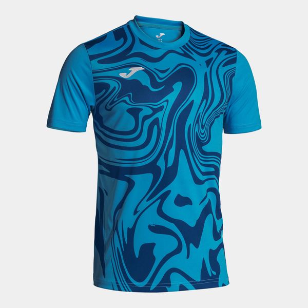 Koszulka Mężczyzna Joma Lion II niebieski. Niebieskie t-shirty sportowe męskie Joma, m, bez wzorów, sportowe, bez ramiączek. Za 172.99 zł.