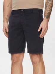 Guess Szorty materiałowe M4GD13 WG3OA Granatowy Chino Fit. Niebieskie szorty męskie Guess, z aplikacjami, z bawełny. Za 419.99 zł.