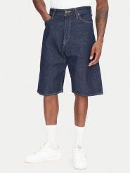 Jack & Jones Szorty jeansowe Ron 12272214 Granatowy Baggy Fit. Niebieskie szorty męskie Jack & Jones, bez wzorów, z bawełny. Za 119.99 zł.