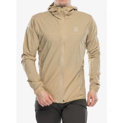 Kurtka przeciwwiatrowa męska Haglofs L.I.M Tempo Trail Jacket. Brązowe kurtki softshell męskie Haglöfs, l, bez wzorów, z softshellu, bez kaptura, trekkingowe. Za 606.99 zł.
