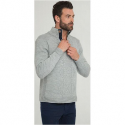 Sir Raymond Tailor Sweter Męski Wave L Szary. Szare swetry męskie Sir Raymond Tailor, z dzianiny. Za 195.00 zł.