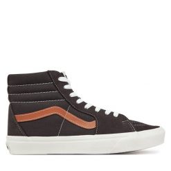 Tenisówki Vans. Brązowe trampki męskie Vans, bez wzorów, bez zapięcia. Za 279.99 zł.