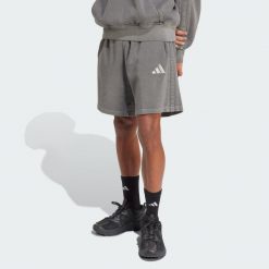 Szorty ALL SZN French Terry Washed 8 Inch. Czarne szorty sportowe męskie ADIDAS, bez wzorów, sportowe. Za 199.00 zł.