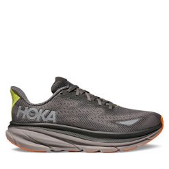Buty do biegania Hoka. Szare buty do biegania męskie HOKA, bez wzorów, bez zapięcia, do biegania. Za 749.99 zł.