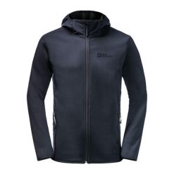 Kurtka softshell męska Jack Wolfskin Bornberg Hoody. Niebieskie kurtki softshell męskie Jack Wolfskin, m, bez wzorów, z softshellu, bez kaptura, trekkingowe. Za 528.70 zł.