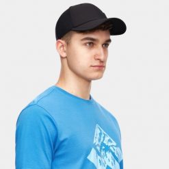 Czapka z daszkiem Alpinus Bilbao. Czarne czapki męskie Alpinus, bez wzorów, sportowe. Za 49.00 zł.