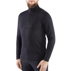 Bluza trekkingowa męska z technicznej dzianiny Admont. Czarne bluzy nierozpinane męskie Viking, m, bez wzorów, z dzianiny, bez ramiączek, bez kaptura. Za 177.00 zł.