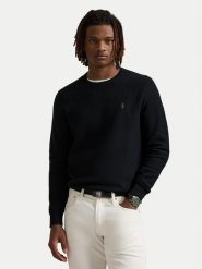 Polo Ralph Lauren Sweter 710918163508 Czarny Regular Fit. Czarne kardigany męskie Polo Ralph Lauren, l, bez wzorów, z bawełny, bez ramiączek. Za 769.99 zł.