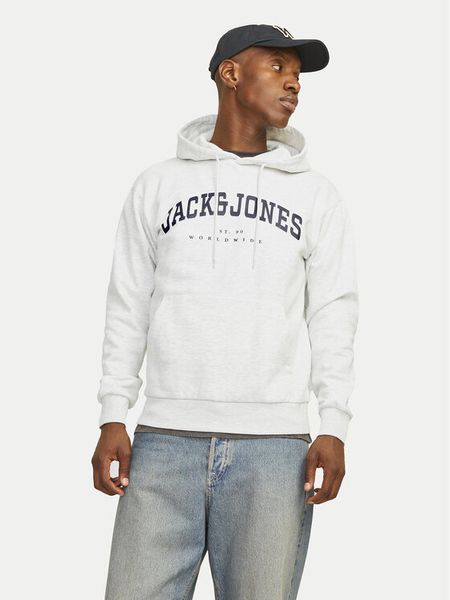 Jack & Jones Bluza 12256521 Szary Relaxed Fit. Szare bluzy nierozpinane męskie Jack & Jones, m, bez wzorów, z syntetyku, bez ramiączek, bez kaptura. Za 99.99 zł.
