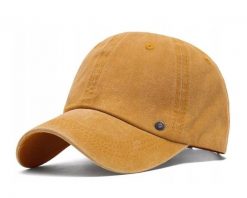 Czapka z Daszkiem, Żółta, Musztardowa Letnia - 100% BAWEŁNA, Przewiewna, Pako Jeans. Żółte czapki męskie Pako Jeans, na lato, bez wzorów, z bawełny. Za 49.00 zł.