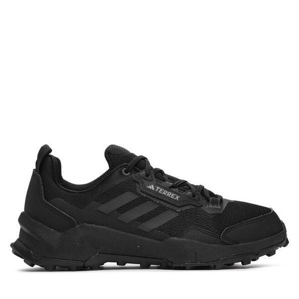 Trekkingi adidas. Czarne buty trekkingowe męskie ADIDAS, bez wzorów, sportowe, bez obcasa, bez zapięcia. Za 359.99 zł.