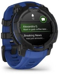 Smartwatch Garmin Instinct 3 AMOLED 45mm czarny z paskiem w kolorze czarnym / black / bolt blue. Czarne zegarki smartwatch Garmin. Za 1,944.09 zł.