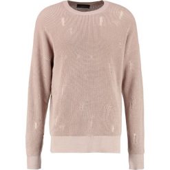 AllSaints FORRAM CREW OVERSIZED FIT Sweter oat pink. Czerwone kardigany męskie marki AllSaints, z bawełny. W wyprzedaży za 487.20 zł.