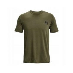 Koszulka sportowa męska Under Armour Sportstyle Left Chest SS. Zielone t-shirty sportowe męskie Under Armour, m, bez wzorów, sportowe, bez ramiączek. W wyprzedaży za 77.35 zł.