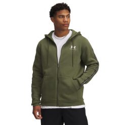 Bluza z kapturem i zamkiem błyskawicznym Under Armour Icon. Białe bluzy z kapturem męskie Under Armour, bez wzorów, z kapturem. Za 340.45 zł.