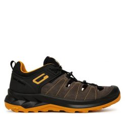 Trekkingi Grisport. Szare buty trekkingowe męskie Grisport, bez wzorów, sportowe, bez obcasa, bez zapięcia. Za 379.99 zł.