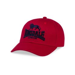 Czapka Lonsdale Salford. Czerwone czapki męskie Lonsdale, bez wzorów, sportowe. Za 137.00 zł.