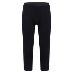 Legginsy termoaktywne męskie Odlo MERINO 200. Czarne bielizna termoaktywna męska Odlo, m, bez wzorów, bez ramiączek, trekkingowe. Za 379.99 zł.