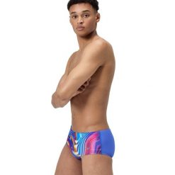 Bokserki kąpielowe męskie Speedo Club Training Placement Brief. Niebieskie kąpielówki męskie SPEEDO, m, bez wzorów. Za 119.99 zł.