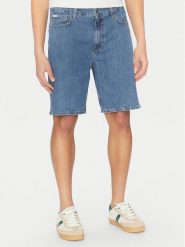 Guess Jeans Szorty jeansowe M4YD37 D5M54 Niebieski Regular Fit. Niebieskie szorty męskie Guess Jeans, z aplikacjami, z jeansu. Za 179.99 zł.