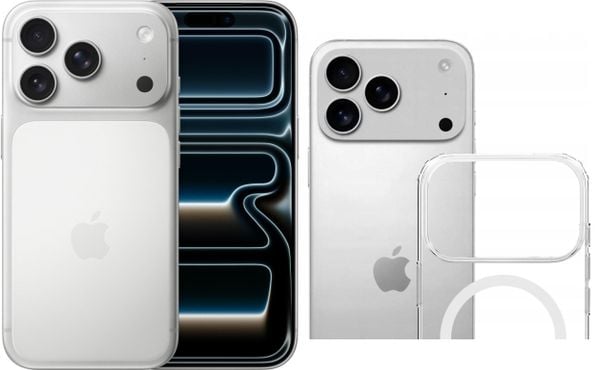 Smartfon Apple iPhone 17 Pro 256GB Srebrny (MG8H4) + Etui Armor MagCase. Szare smartfony Apple. Za 5,813.00 zł.
